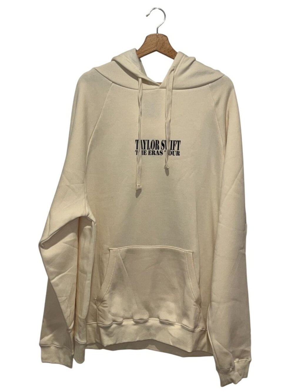 Taylor Swift The Eras Tour Cream Graphics Causal Pullover Hoodie Women's Size XL